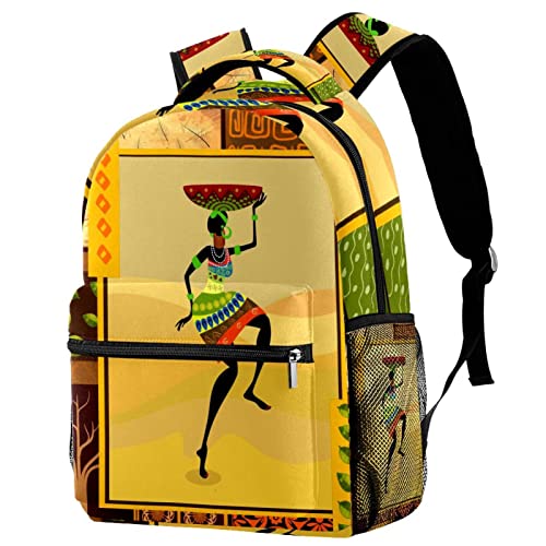 Mochila de mujer africana ligera que evita dolor de espalda en niños y niñas