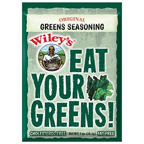Wiley�s Green Seasoning, 12 Packets, Fresh Herbs and Spices for Collards, Spinach, Kale, Turnip and Mixed Greens, or Soup and Stew, Ham and Bacon Flavored Blend