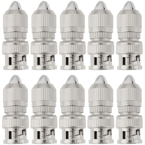 Create idea 10x Conectores BNC Hembra Giratorios para Cámaras CCTV Coaxiales RG6 Y RG59