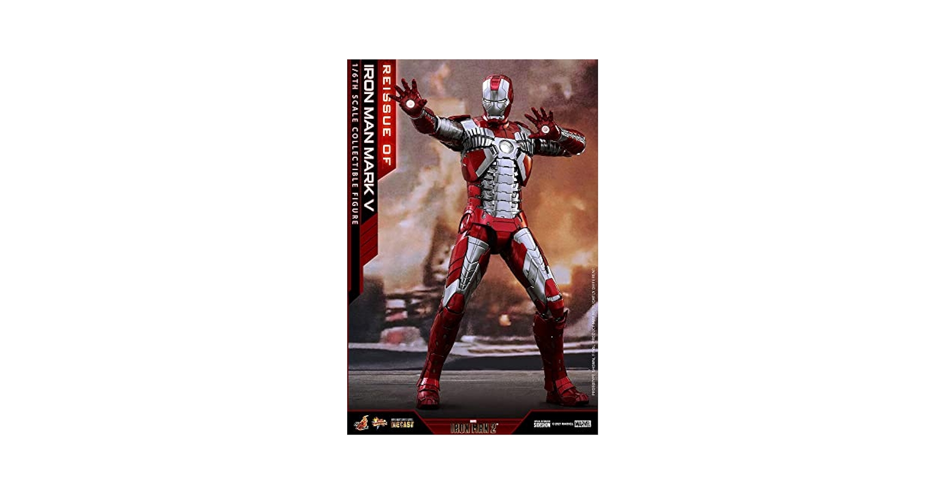 Iron Man Mark V Diecast フィギュア Amazon.com: Hot Toys 1:6