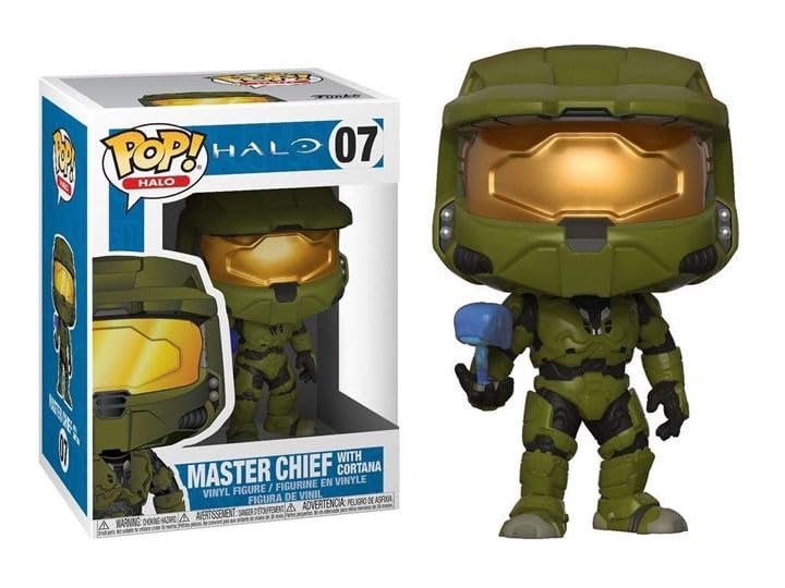 Funko Halo Series 1 + Pop Protector: Pop! Games Vinyl Figure (Gift Set Bundled with ToyBop Brand Box Protector Collector Case) (Master Chief with