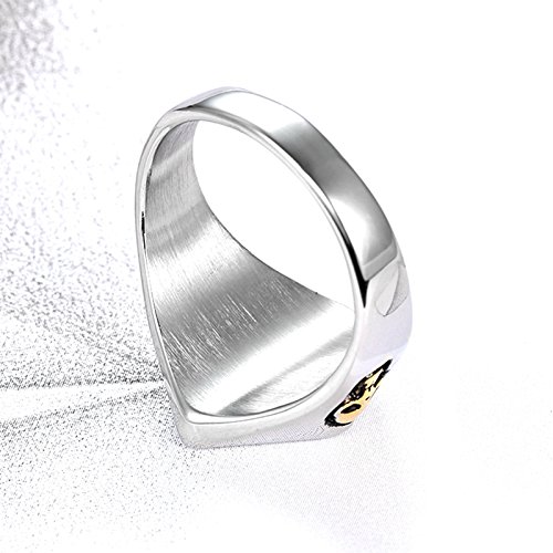 Image of Genuine Stainless Steel Ring Jewelry for Men Fashion Punk Biker Skull Rings