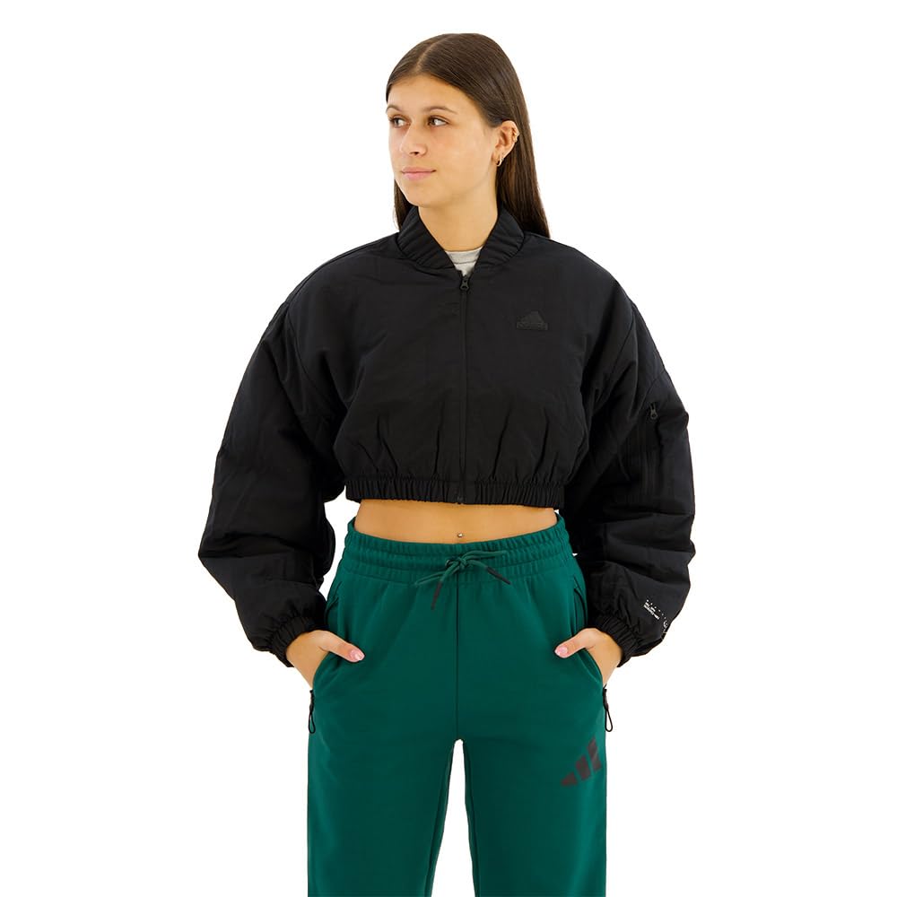 adidas City Escape Padded Bomber Jacket S Black