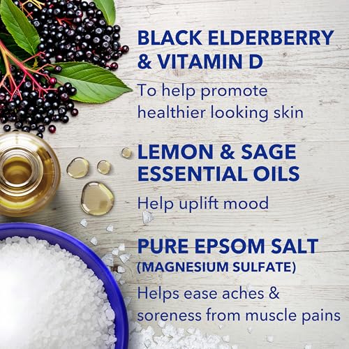 Dr Teal's Epsom Salt Magnesium Soak, Black Elderberry, 3 lbs - image 6