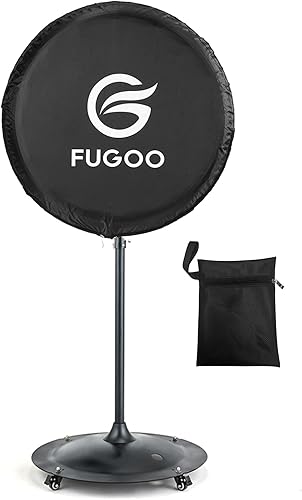 Cubierta de ventilador de exterior impermeable resistente para ventiladores de pedestal y montaje en pared de 30 pulgadas, color negro, material