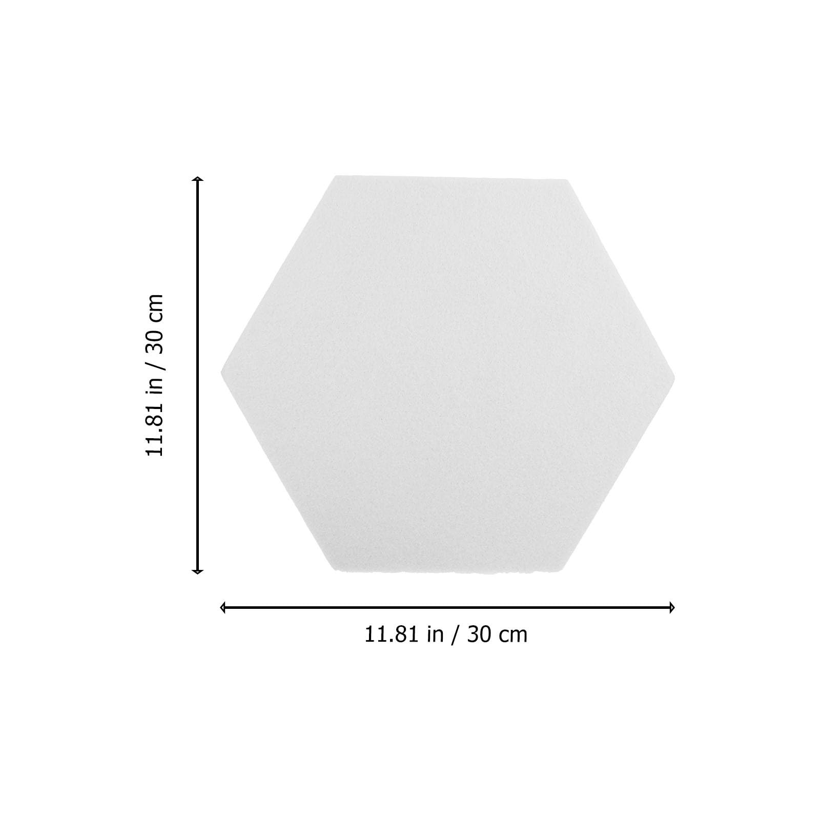 Paneles Acústicos Hexagonales para Insonorización de Paredes y Techos, 12 Piezas, Color Blanco, Fibra Química de Lana, Ideales para Oficinas en Casa y Gimnasios