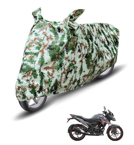 Image of Auto Hub Waterproof Bike Cover Compatible with X-Blade Dustproof, UV Protection Two Wheeler Bike X-Blade Cover - Forest
