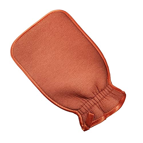 Body Exfoliating Bath Gloves, YUSONG Bath Loofahs Shower Scrub Exfoliating Mitt Dead Skin Remover Hand Exfoliator Scrubber, Shower Accessories For Women Korean Style Cleansing Loofah (Orange)