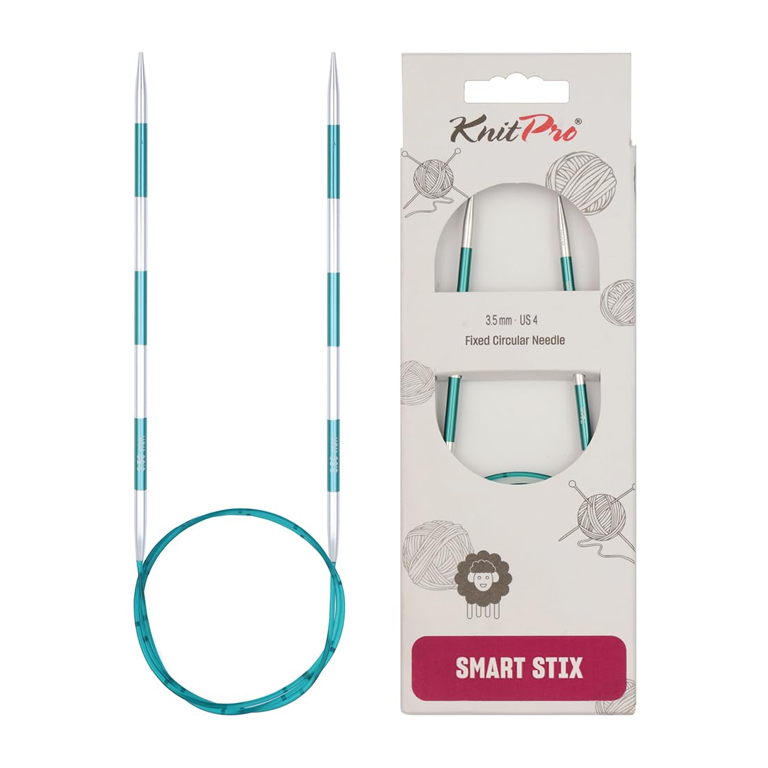 KnitPro Smartstix Fixed Circular Needles 32" (80cm) | 3.50mm
