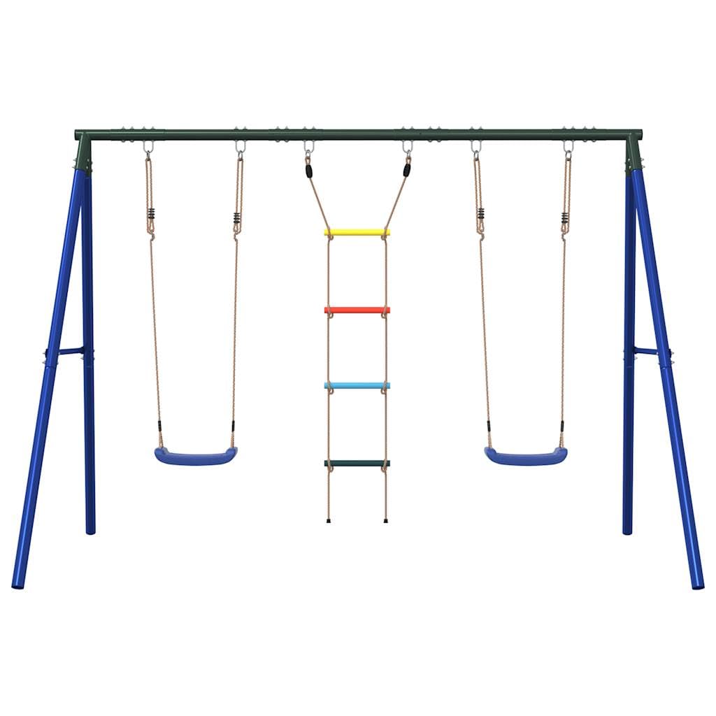 Juego de exterior con columpios y escalera