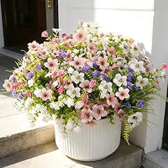 Pink ＆ White （with Green Ferns）