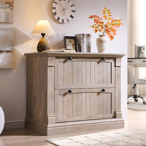 OKD Farmhouse File Cabinet with 2 Drawers, 35.3" Lateral Filing