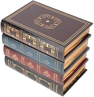HEEPDD Retro Simulation Prop Book, Vintage Fake Book Storage Box for Study Room Cafe Photography Props Home Office Shelf Decoration(L)