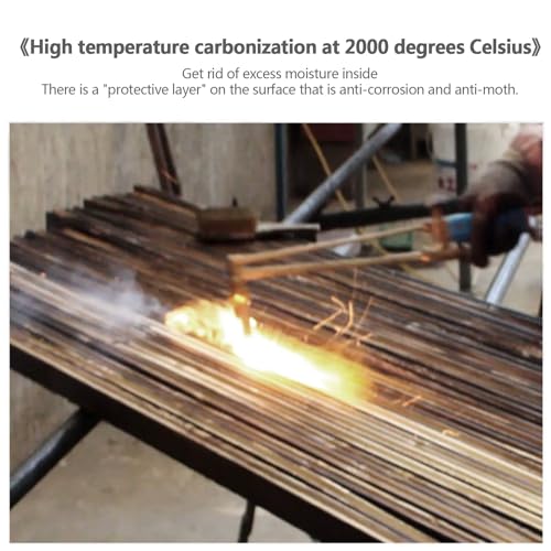 Marco exterior de madera engrosada para aire acondicionado y tapar unidad 7