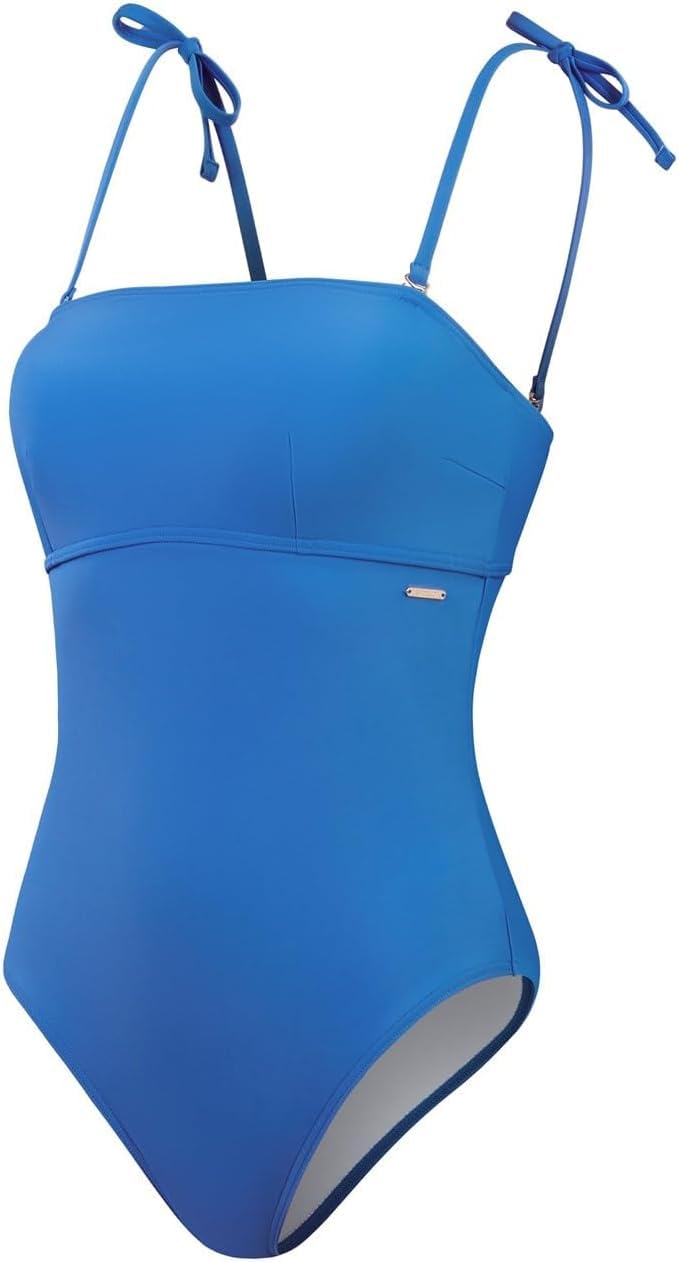 Speedo Damen Formender Bandeau Badeanzug | Shapewear | Schwimmbekleidung für Strand und Urlaub Sevres Blue 42/18