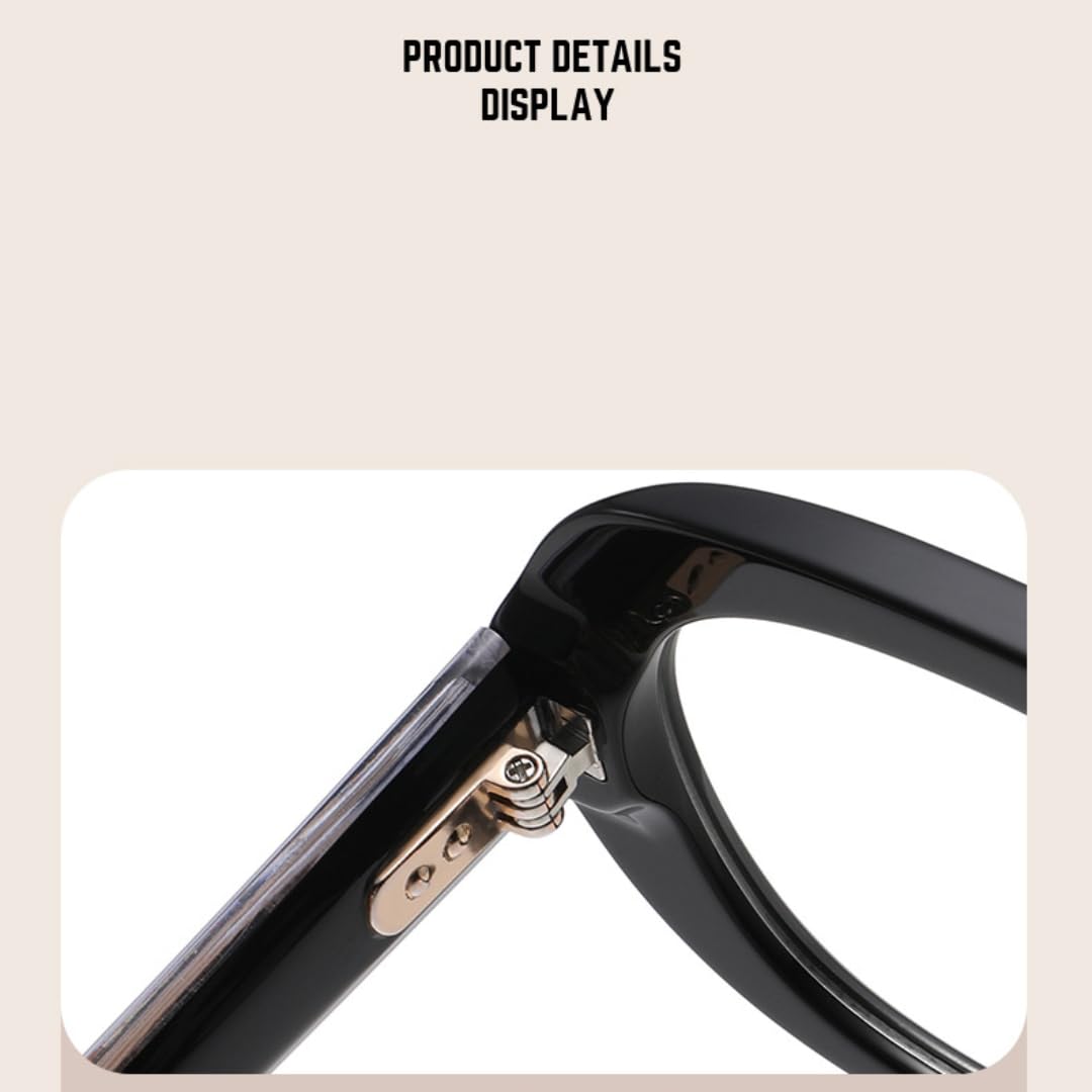 Montura de gafas de sol retro de acetato grueso