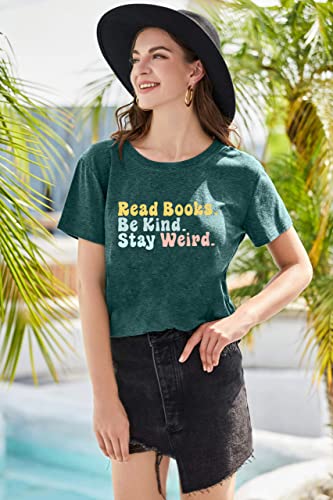 Book Lover Shirts for Women Librarian Shirts Funny Reading T-Shirt Bookworm Shirt Teacher Graphic Tee Reader Gifts Tops2