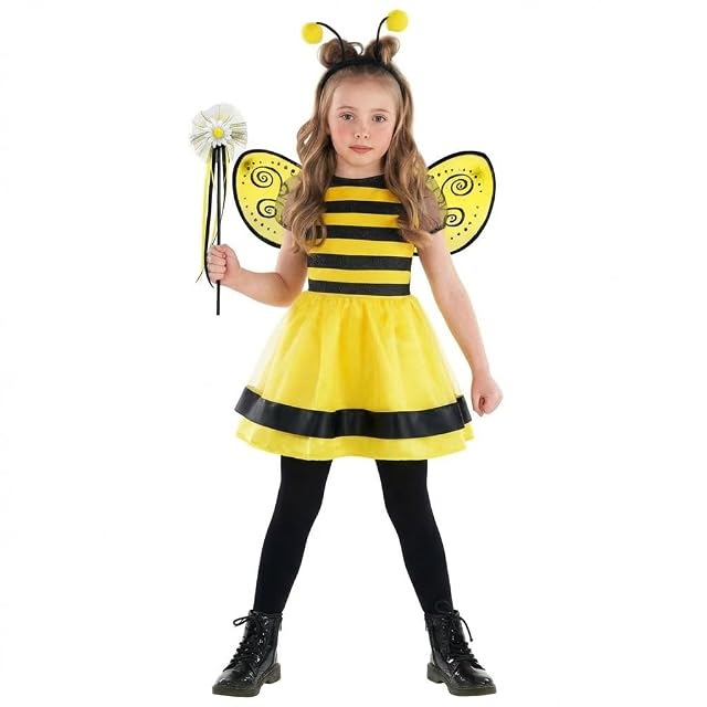Morph Disfraz Abeja Niña, Disfraz de Abeja Halloween Niña, 1-2 Años