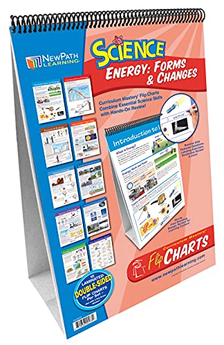 Image of NewPath Learning Energy: Forms & Changes Laminated, Double-Sided inchWrite-On /Wipe-Off inch Flip Chart - Set of 10, 12 inch x 18 inch Charts (34-6925)