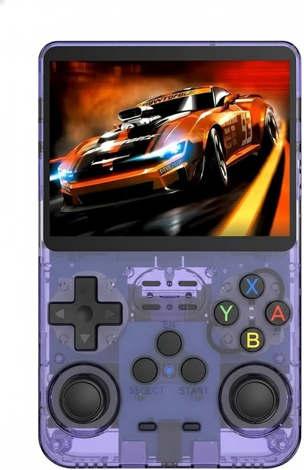 Retro Handheld Gaming Console: 3.5-Inch IPS Screen, 15000+ Classic Games, 64GB TF Card | 20+ Emulators, 3500mAh Long Battery Life | Portable Video Game Player (Transluscent Purple, 64, GB)