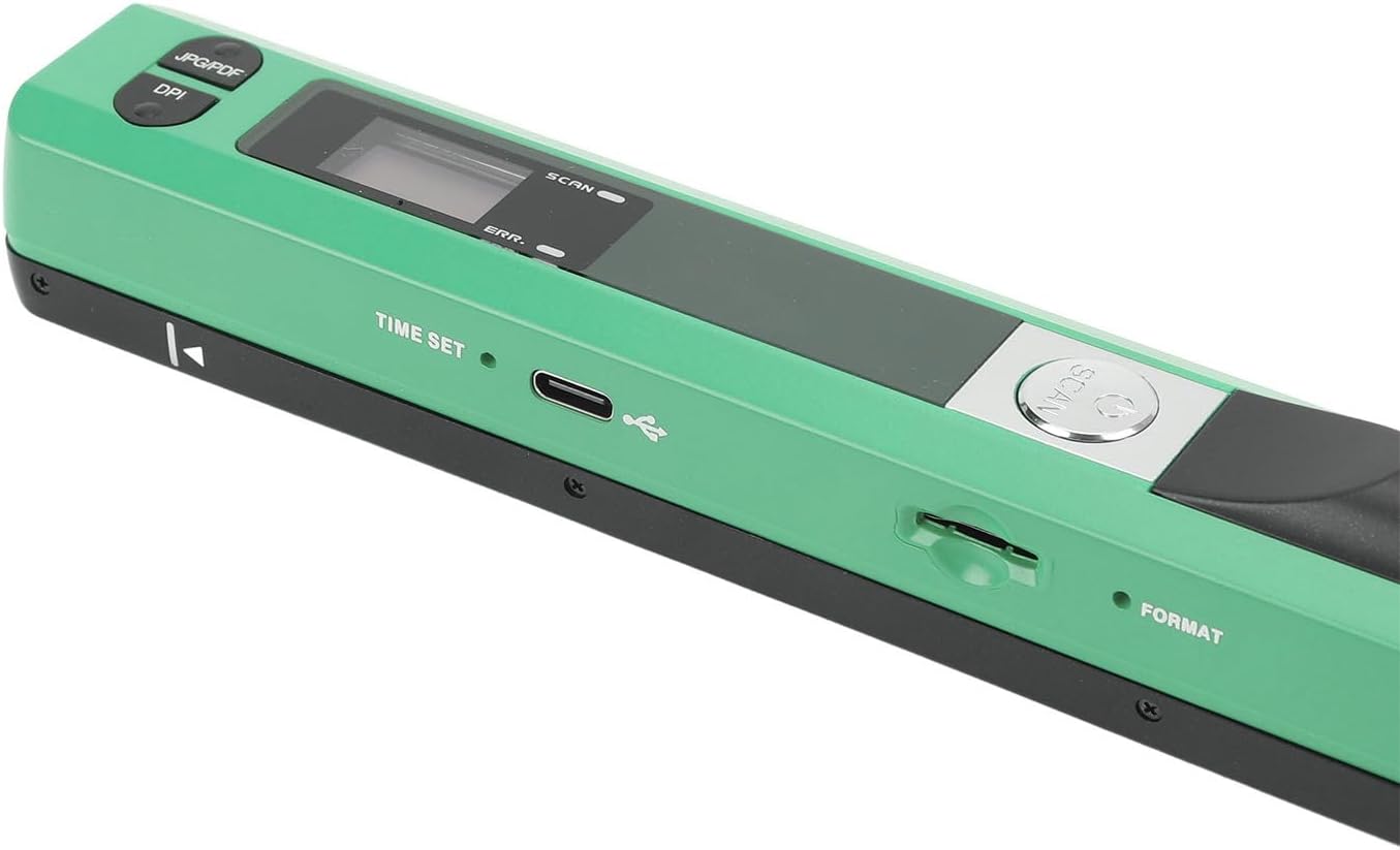 Portable Handheld Document Scanner 900 DPI USB Portable Scanner for PDF JPEG Scanning 32GB Built-in Storage Compact Design for Home Office Use