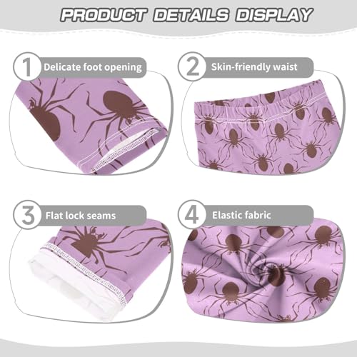 Poisonous Dangerous Insect Girls Leggings,Workout Leggings for Girls Toddler Athletic Leggings Size for 3-10T3