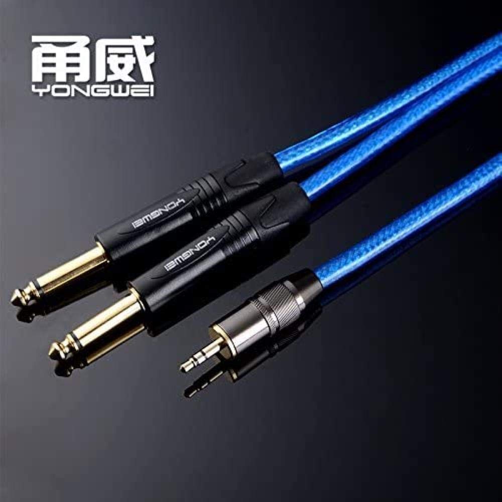3.5 do Dual 6.5 Kabel audio Sophomore Core 6.35 Jeden punkt Dwa Komputerowy Wzmacniacz Telefon Komputerowy Linia Mixer Najwyższa jakość dźwięku (Size : 1M)