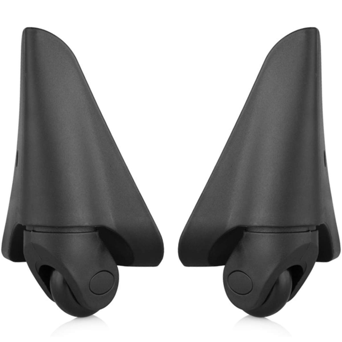 XiaoShiJie 360 Degree Swivel Mute Repair Replacement Luggage Wheel Suitcase Wheels Parts Spinner (DiLong W144#) (B Type Set of a Pair)