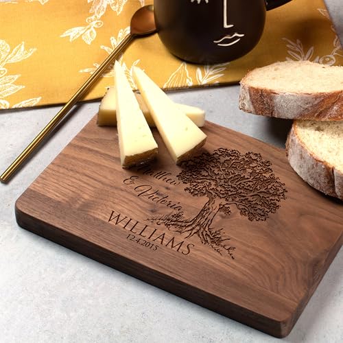 Tabla de cortar personalizada, 15 diseños – regalos para parejas, regalos para mudanza, regalos de boda, letrero de cocina grabado – regalos personalizados para mamá miniatura 5