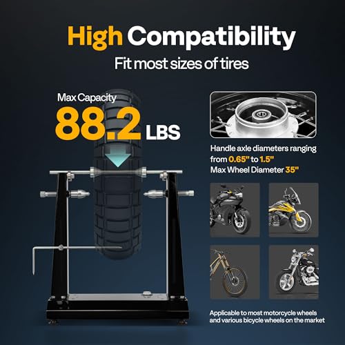 VIVOHOME Motorcycle Wheel Balancer & Truing Stand