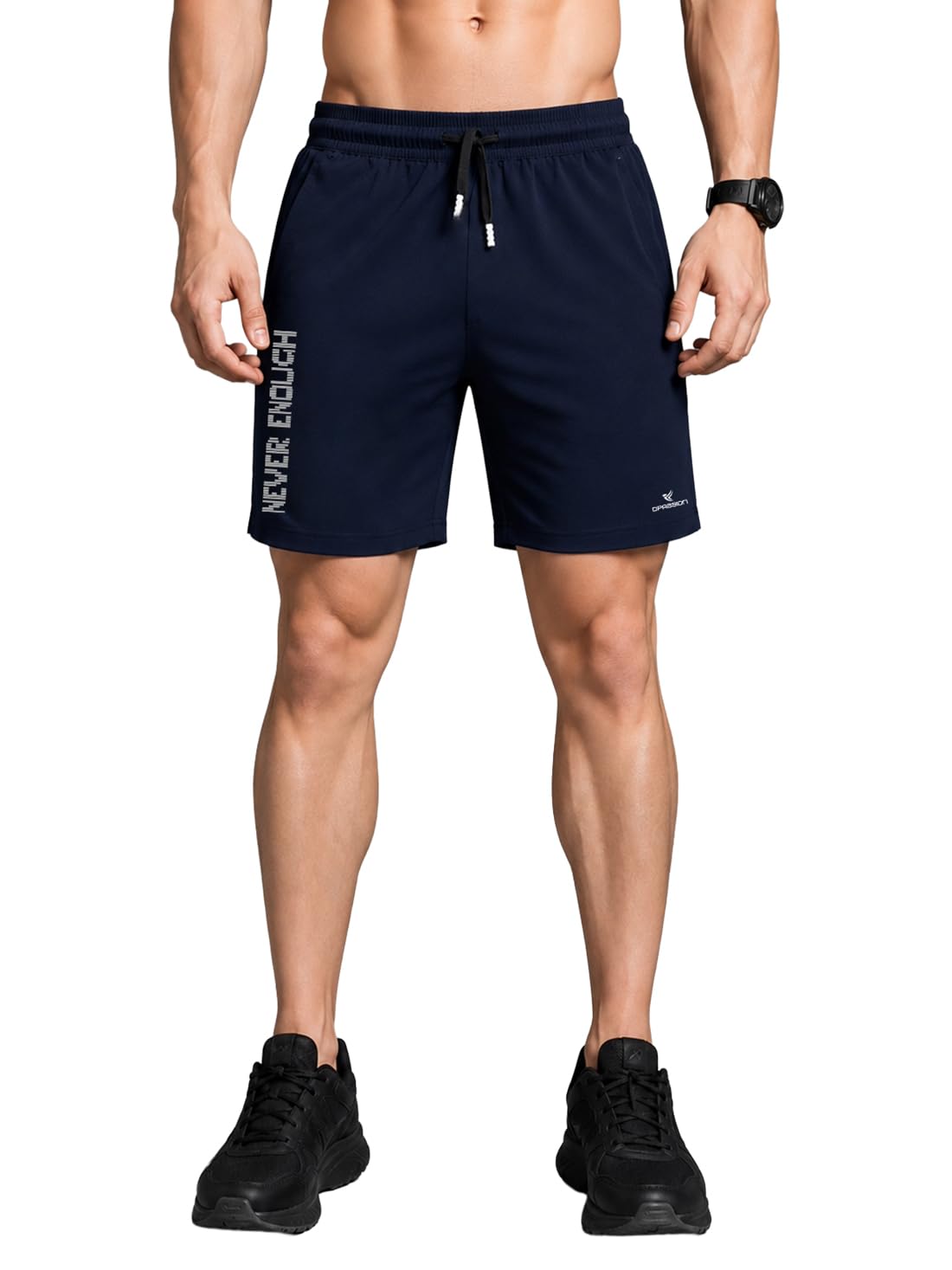 Dpassion Quick Dry Polyester Sport Shorts for Men |Gym Shorts for Men | Running Shorts for Men | Regular Shorts for Men-picture-30