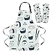 yunge Sushi Japanische Kultur Schürze Set Küche Kochen Lätzchen Erwachsene Kinder Backhandschuhe Öldichte Ärmel Sanitärreinigung Schürze