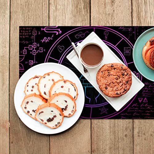 Set de table Bill Cipher zodiaque antidérapant et résistant pour repas geek