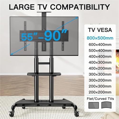 Soporte móvil motorizado para TV 55-90 pulgadas techo miniatura 3