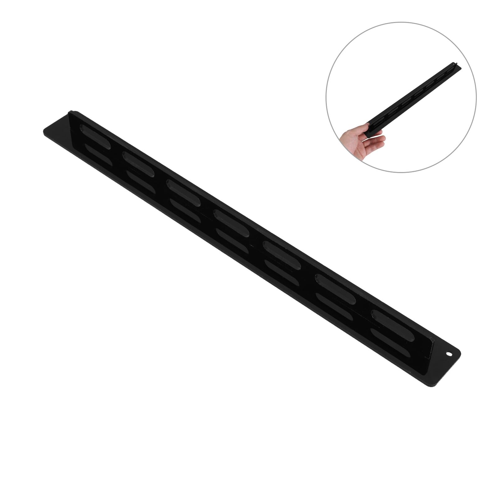 TOYANDONA 5 Pezzi Portaocchiali da Parete in Acrilico Nero con 7 Slot Supporto Salvaspazio per Occhiali da Vista da Sole Design Moderno per Decorazione Casa e Camera