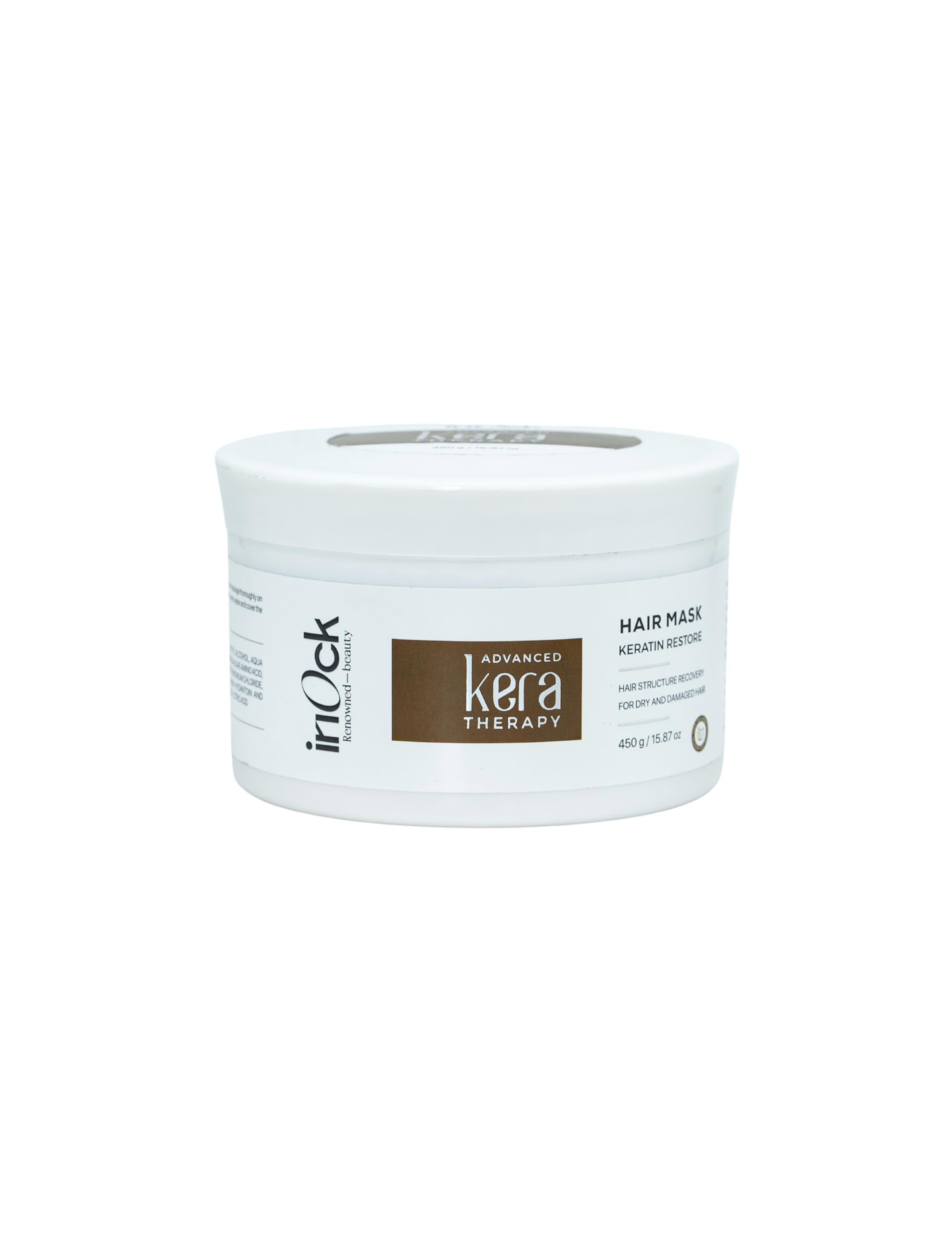 Inock Advanced kera Therapy Hair mask | Deep Nourishing & repair treatment | Argan, almond & Jojoba oil | Salon use (450gm)-image-41
