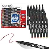 Sharpie Creative Markers Variety Pack, Water-Based Acrylic Paint Markers, Fine Tip, Assorted, 24 Count