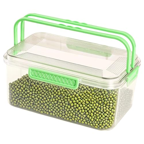 xowwyue Contenedores de almacenamiento de alimentos con tapa y asa, caja de almacenamiento de alimentos para camping, picnic, aperitivos, frutas, sándwich, 24 x 15 x 11 cm