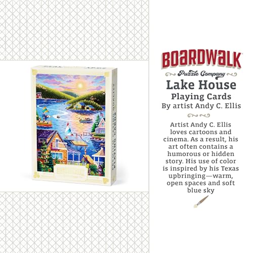 Naipes de Poker Lake House con acabado Featherlight miniatura 6