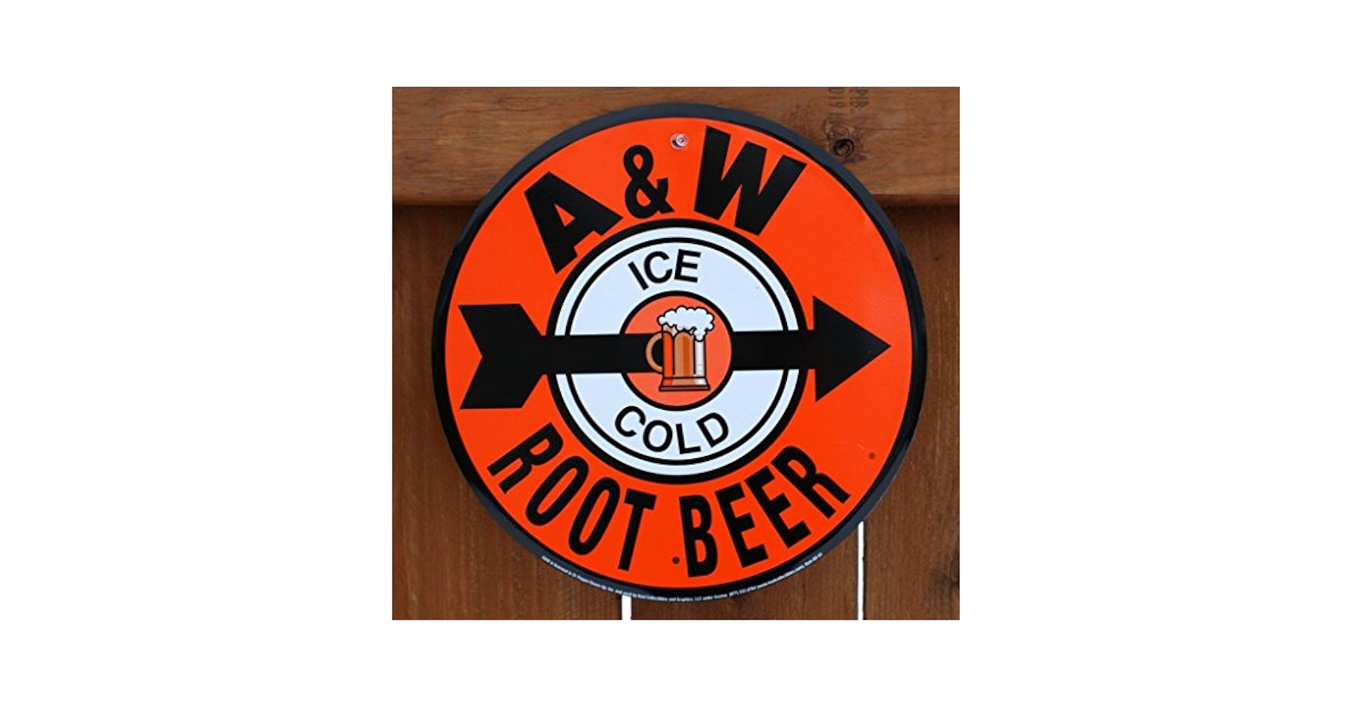 80s 旧ロゴ  A&W ルートビア　ストアディスプレイ　看板　ガレージ 店舗用 Vintage Advertising A&W Restaurant Store Display Lighted