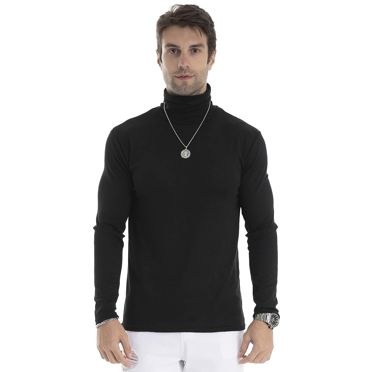 Camiseta masculina slim fit leve manga longa pulôver gola rolê em promoção! Veja a oferta e mais achadinhos de Camisetas 8 Hoje é o melhor dia para comprar Camiseta masculina slim fit leve manga longa pulôver gola rolê com aquele preço maroto! Promoção! Aproveite a oferta! 8