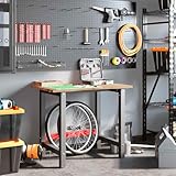 Zoom IMG-2 vidaxl banco lavoro marrone chiaro Zoom IMG-2 vidaxl banco lavoro marrone chiaro