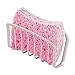 mDesign Metal Farmhouse Kitchen Sink Organizer Caddy, Storage Holder for Sponges, Soaps, Scrubbers - Quick Drying Wire Basket Design, Strong Suction Cups - 2 Pack - Satin