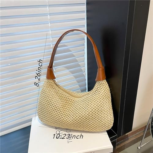 Bolso de hombro trenzado para mujer miniatura 3