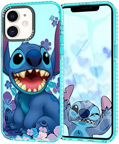 OOTBAO Cute Case Compatible with Apple iPhone 11 6,1", Kawaii Stitch Cartoon Aesthetic Anime Phone Cover for Women Kids Boys Girls Cool Manga Pattern Silicone Protective Funda