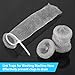 200 Pack Washing Machine Lint Traps for Washing Machine Hose Stainless Steel Lint Snare Traps Washer Lint Catcher Mesh Washing Machine Filter with Cable Ties for Washer Sink Drain Hose