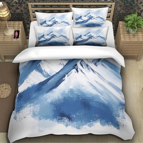 Housse de couette microfibre résistante et douce imprimé chien 3D 260x220