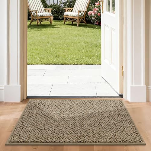 COSY HOMEER-Door-Mat 24"x36" Non Slip Absorbent Entryway Rugs Dirt Trapper