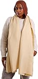 Mila Winter Mohair Shawl for Women - Basic Scarf for Unisex – شال موهير ساده شتوي (Butter Yellow | أصفر)