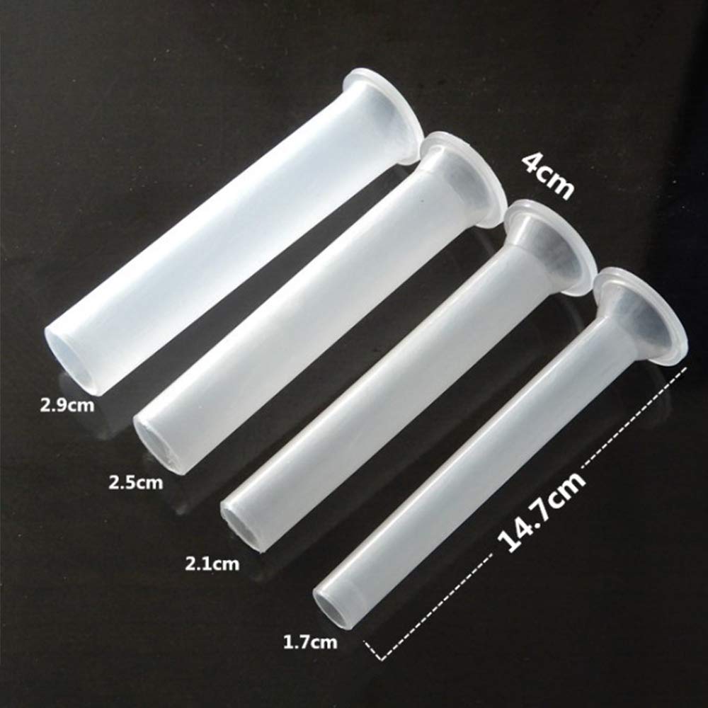 Macchina per salsicce, riempitrice professionale per salsicce in acciaio inox + quattro diversi tubi di riempimento, 3/3.6/4L (4L 17 x 17 x 43)